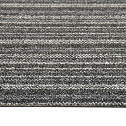 Tappeto 20 pz Antracite Striato 50 x 50 cm 100% Polipropilene