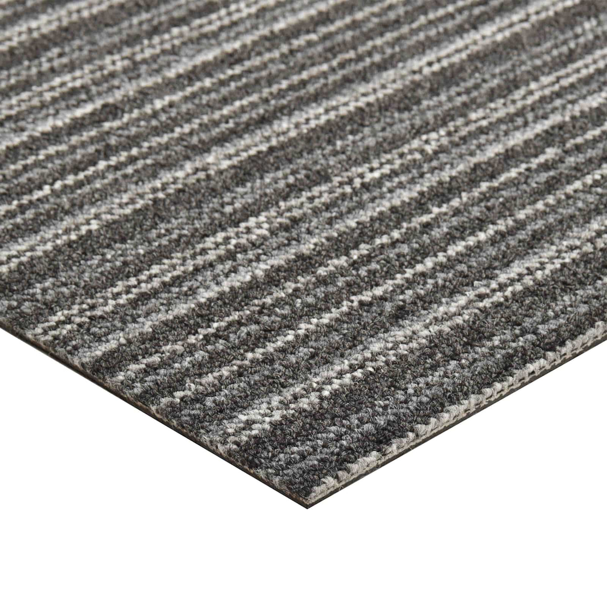 Tappeto 20 pz Antracite Striato 50 x 50 cm 100% Polipropilene
