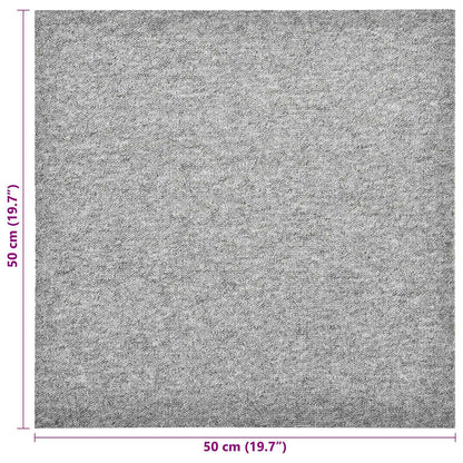 Tappeto 20 pz Grigio Chiaro 50 x 50 cm 100% Polipropilene