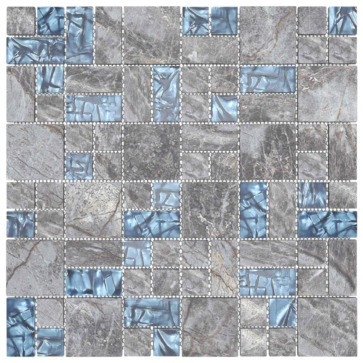 Piastrella Mosaic 11 pz 50 x 50 cm e Vetro