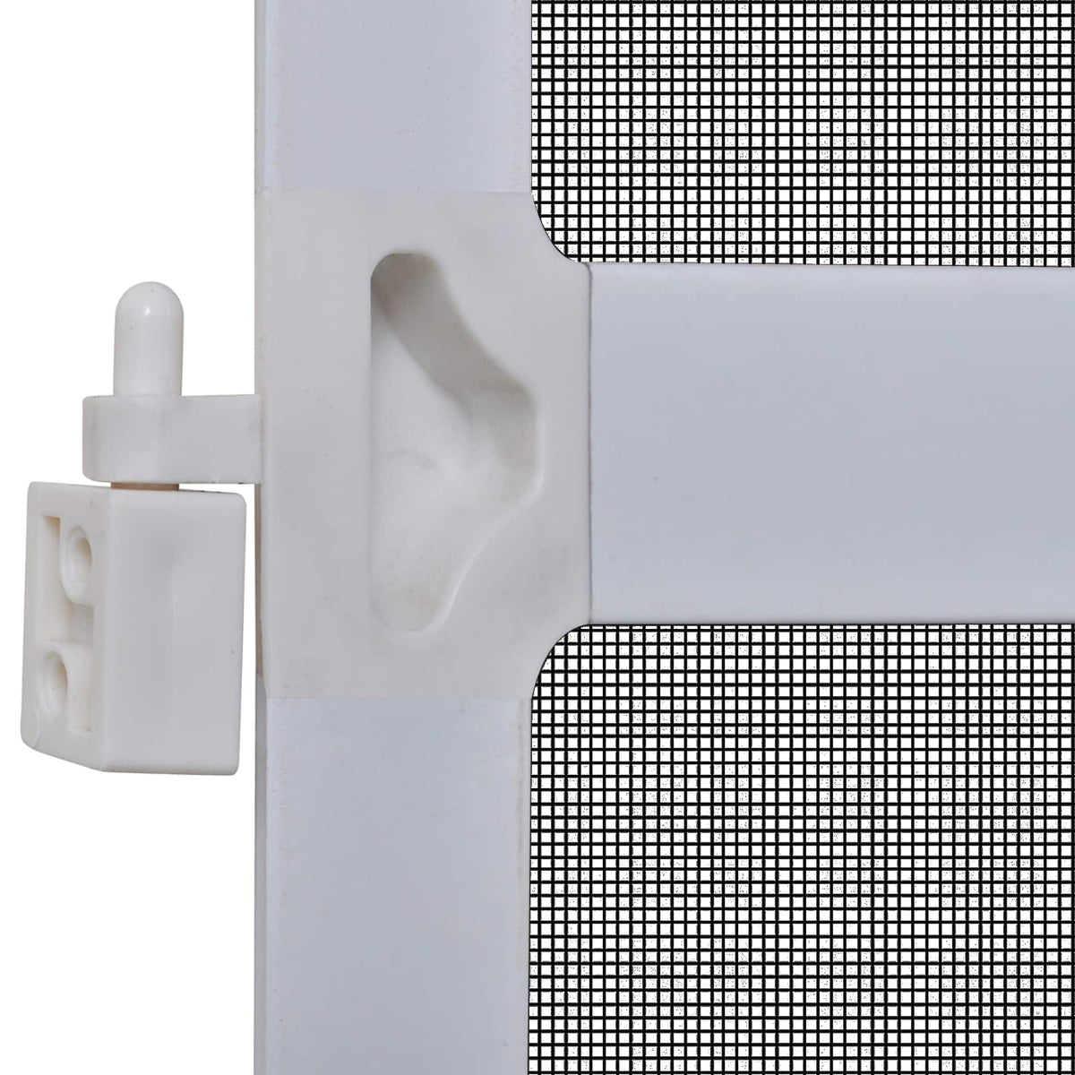 Schermo Insetti a Battente Bianco e Nero 120 x 240 cm