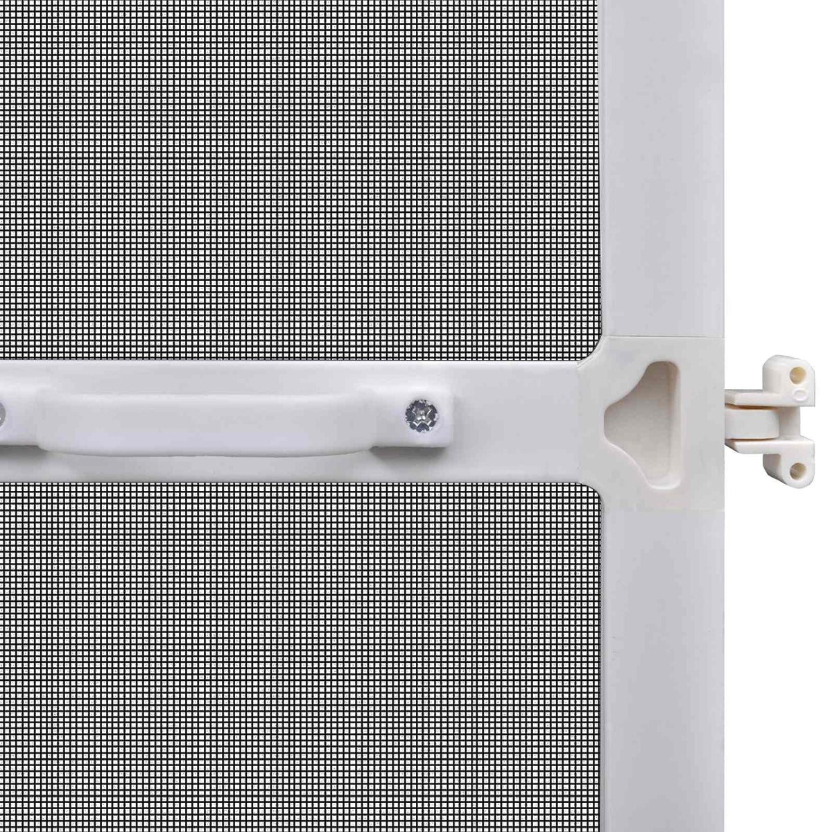 Schermo Insetti a Battente Bianco e Nero 120 x 240 cm