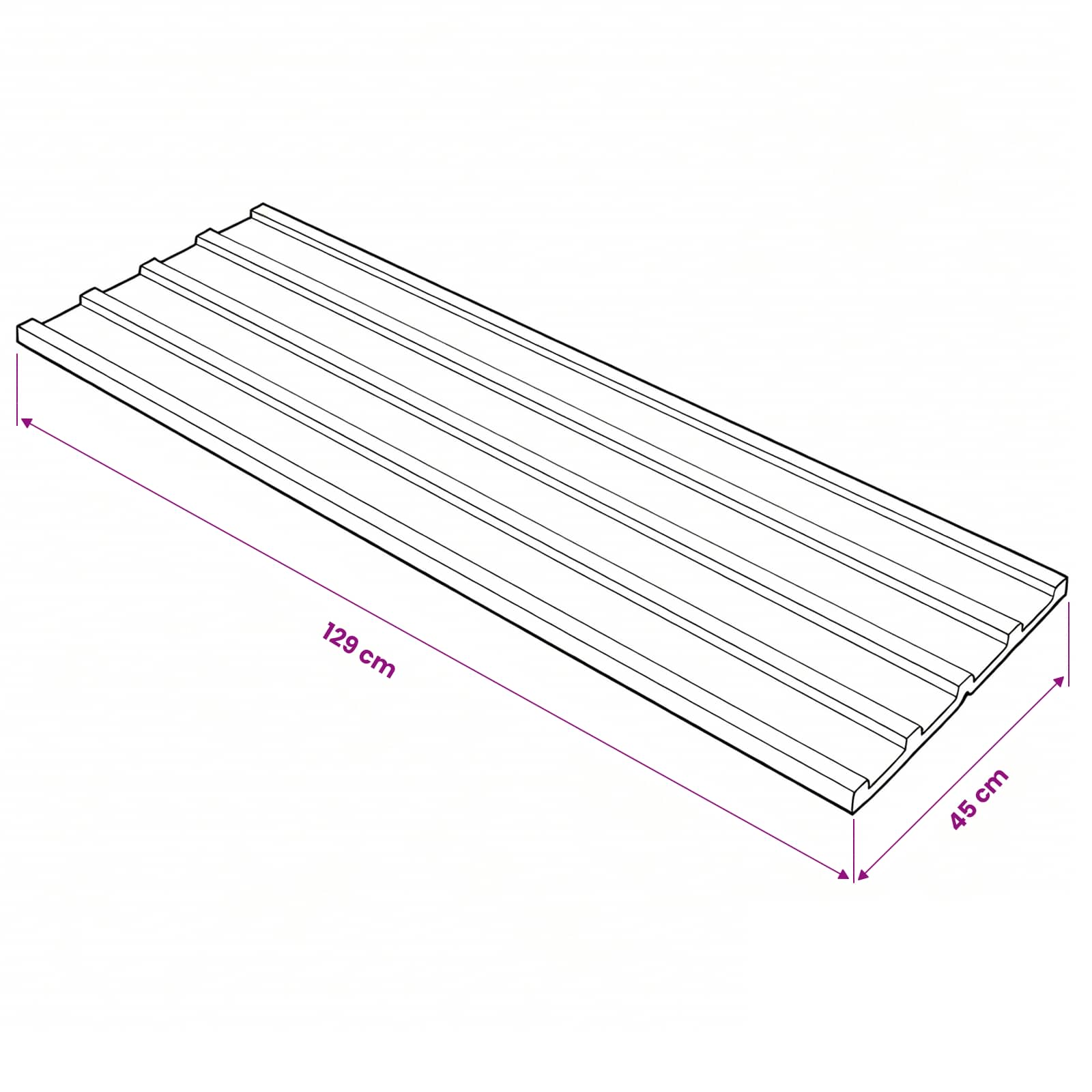Pannello per tetto 12 pcs Antracite 129 x 45 cm Acciaio zincato | homemem39