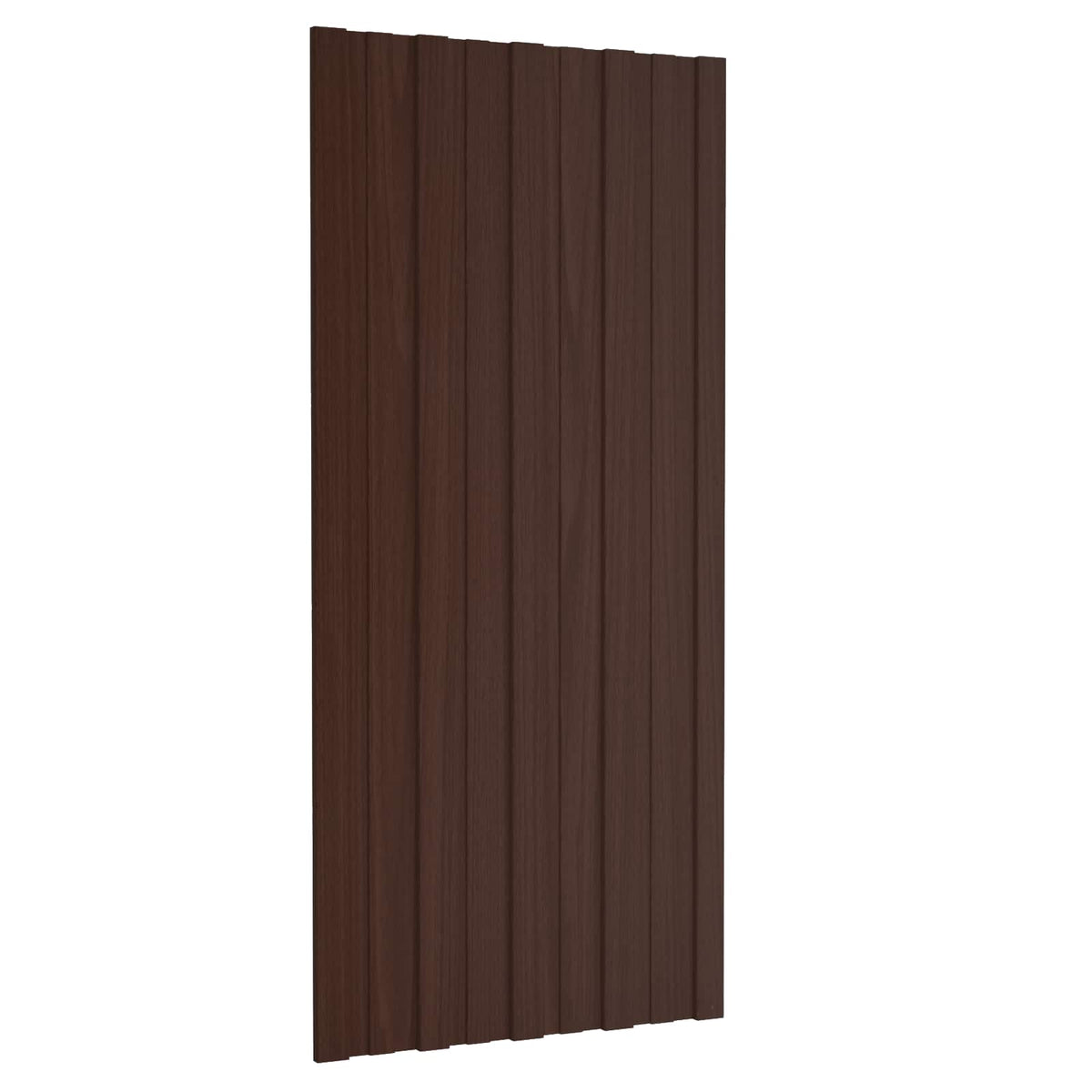 Pannello per tetto 12 pz Marrone 100 x 45 cm Acciaio zincato