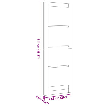 Porta Interna Naturale 73,5 x 211 cm Legno compensato | homemem39