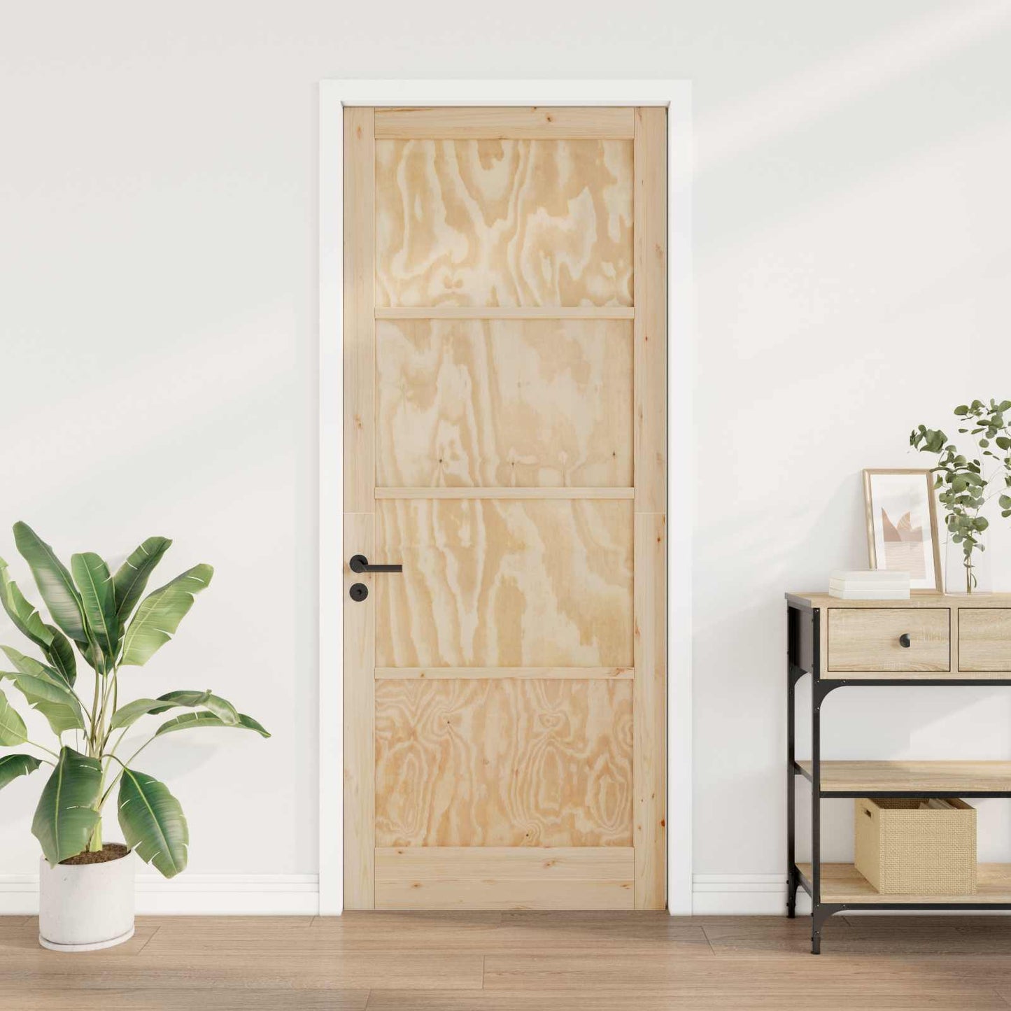 Porta Interna Naturale 83 x 232 cm Legno compensato | homemem39