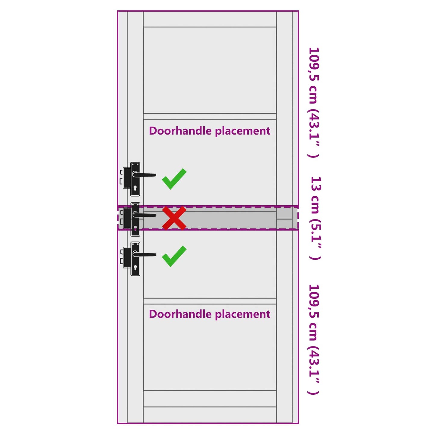 Porta Interna Bianco 83 x 232 cm Legno compensato | homemem39