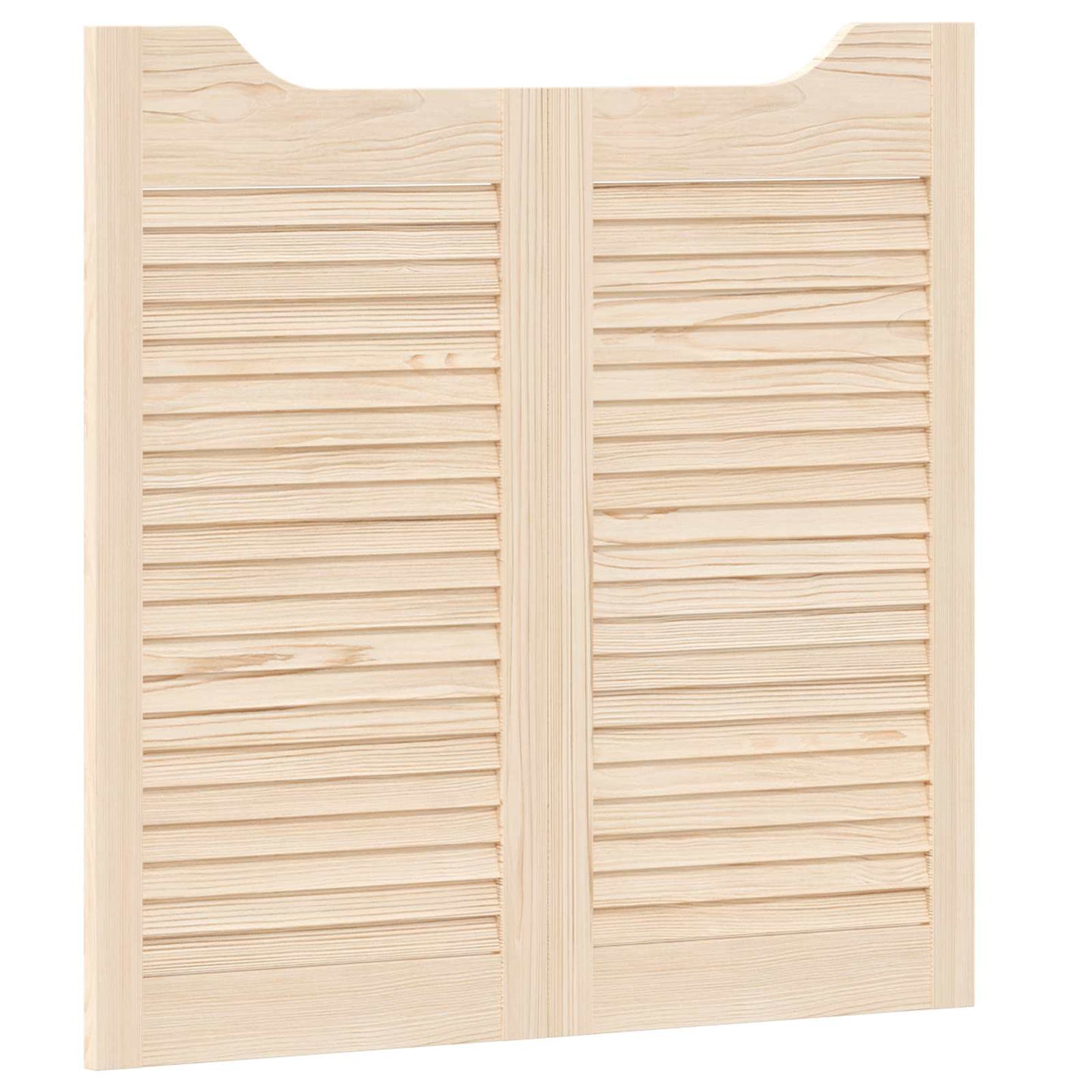 Porte Swing 2 pcs Naturale Legno Massello di Pino