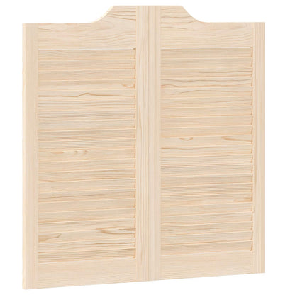 Porte Swing 2 pcs Naturale Legno Massello di Pino | homemem39