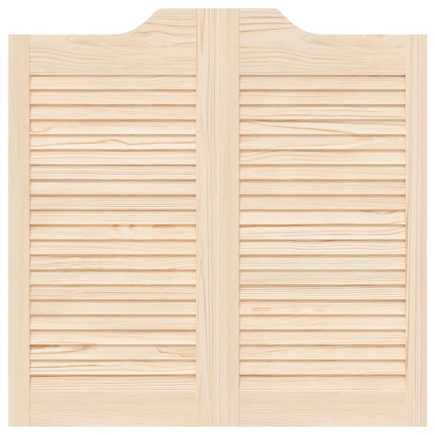 Porte Swing 2 pcs Naturale Legno Massello di Pino
