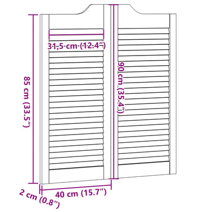 Porte Swing Naturale 90 x 40 cm Legno Massello di Pino | homemem39