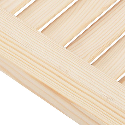Porte Swing 2 pcs Naturale Legno Massello di Pino | homemem39