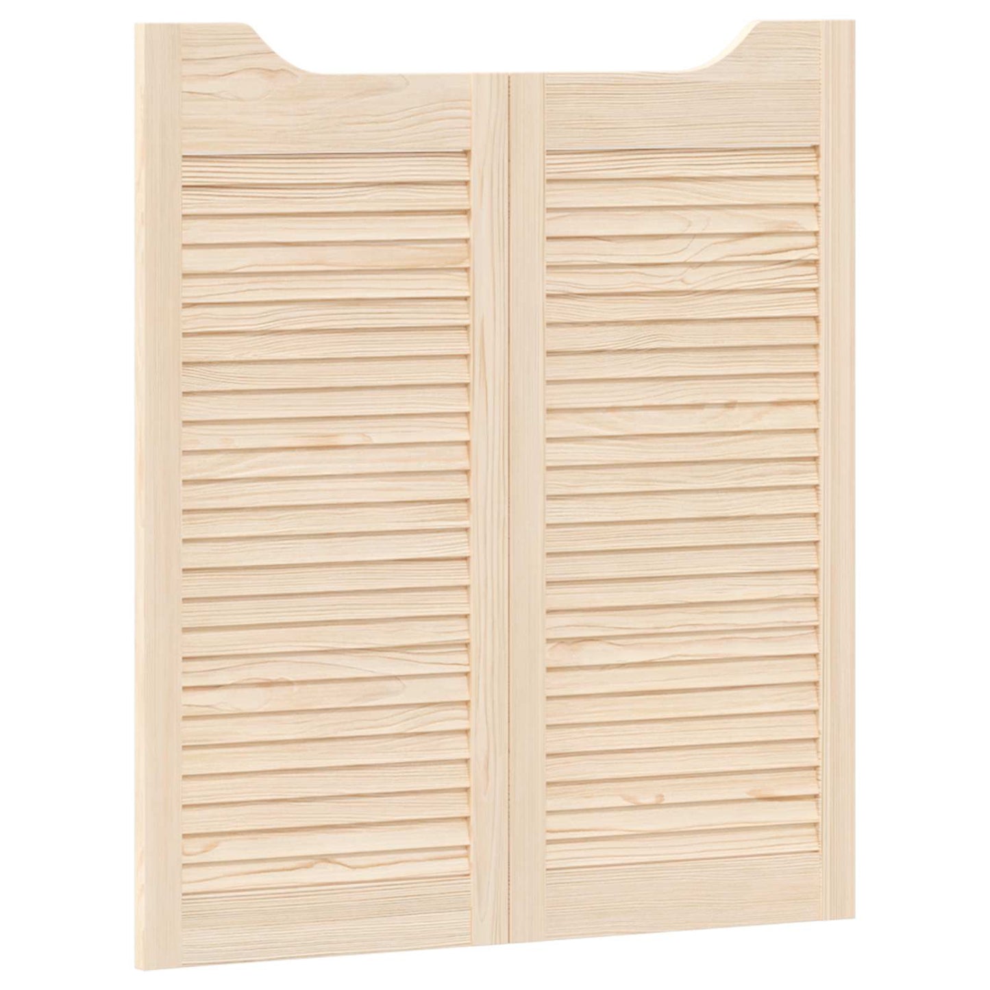 Porte Swing 2 pcs Naturale Legno Massello di Pino | homemem39
