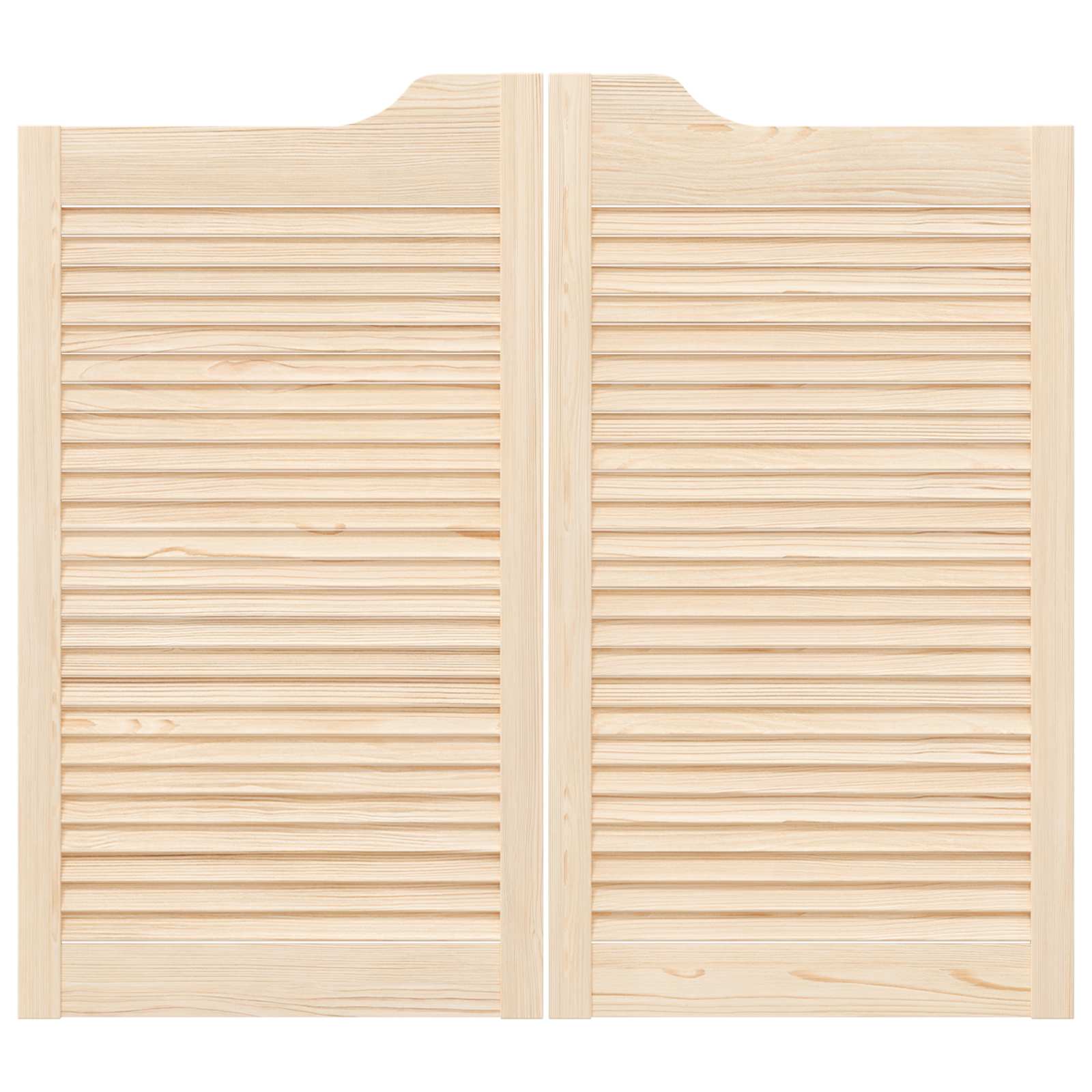 Porte Swing 2 pcs Naturale Legno Massello di Pino | homemem39