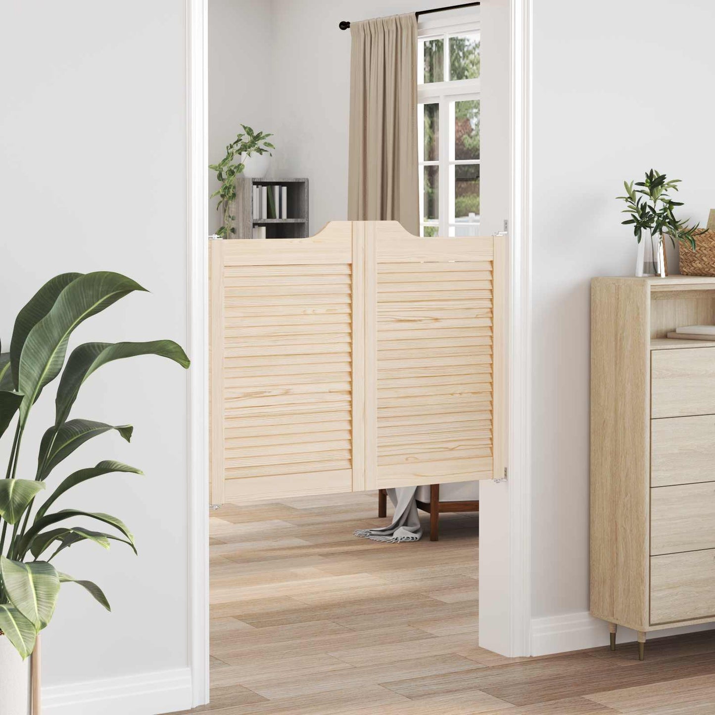 Porte Swing Naturale 80 x 50 cm Legno Massello di Pino | homemem39