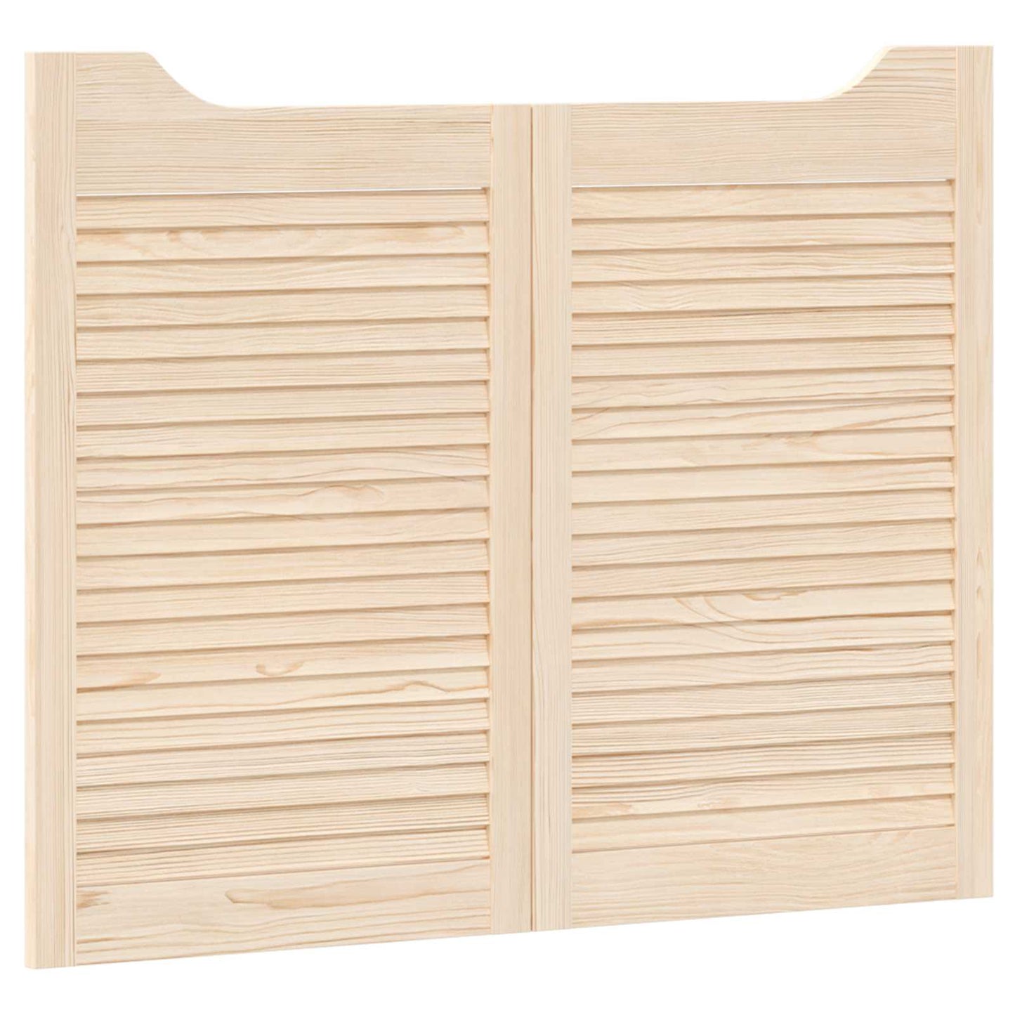 Porte Swing 2 pcs Naturale Legno Massello di Pino | homemem39