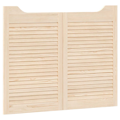 Porte Swing 2 pcs Naturale Legno Massello di Pino | homemem39