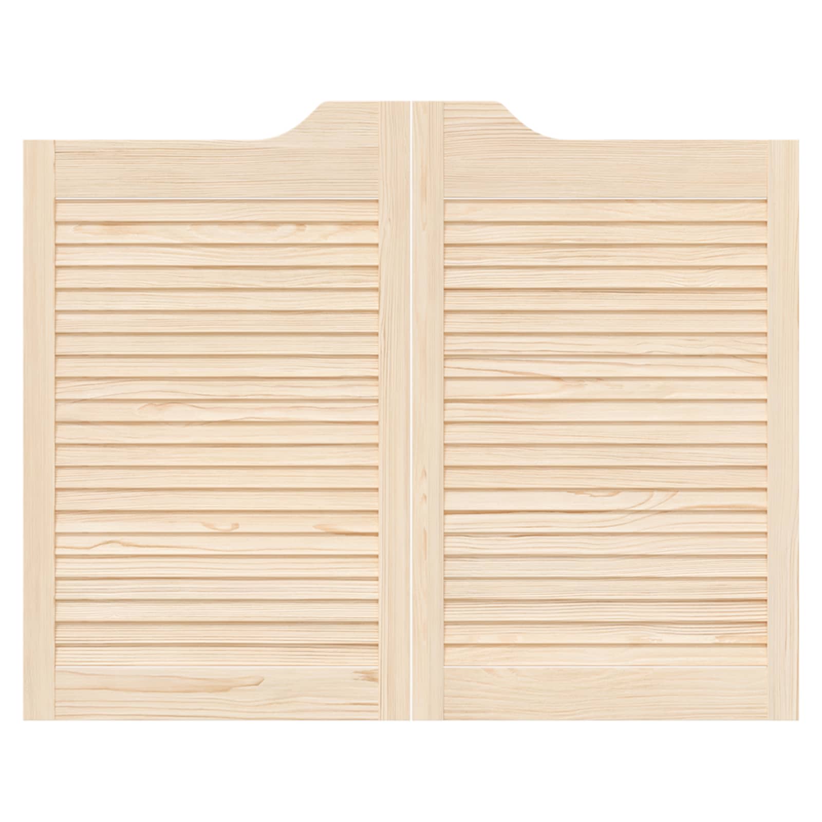 Porte Swing 2 pcs Naturale Legno Massello di Pino | homemem39