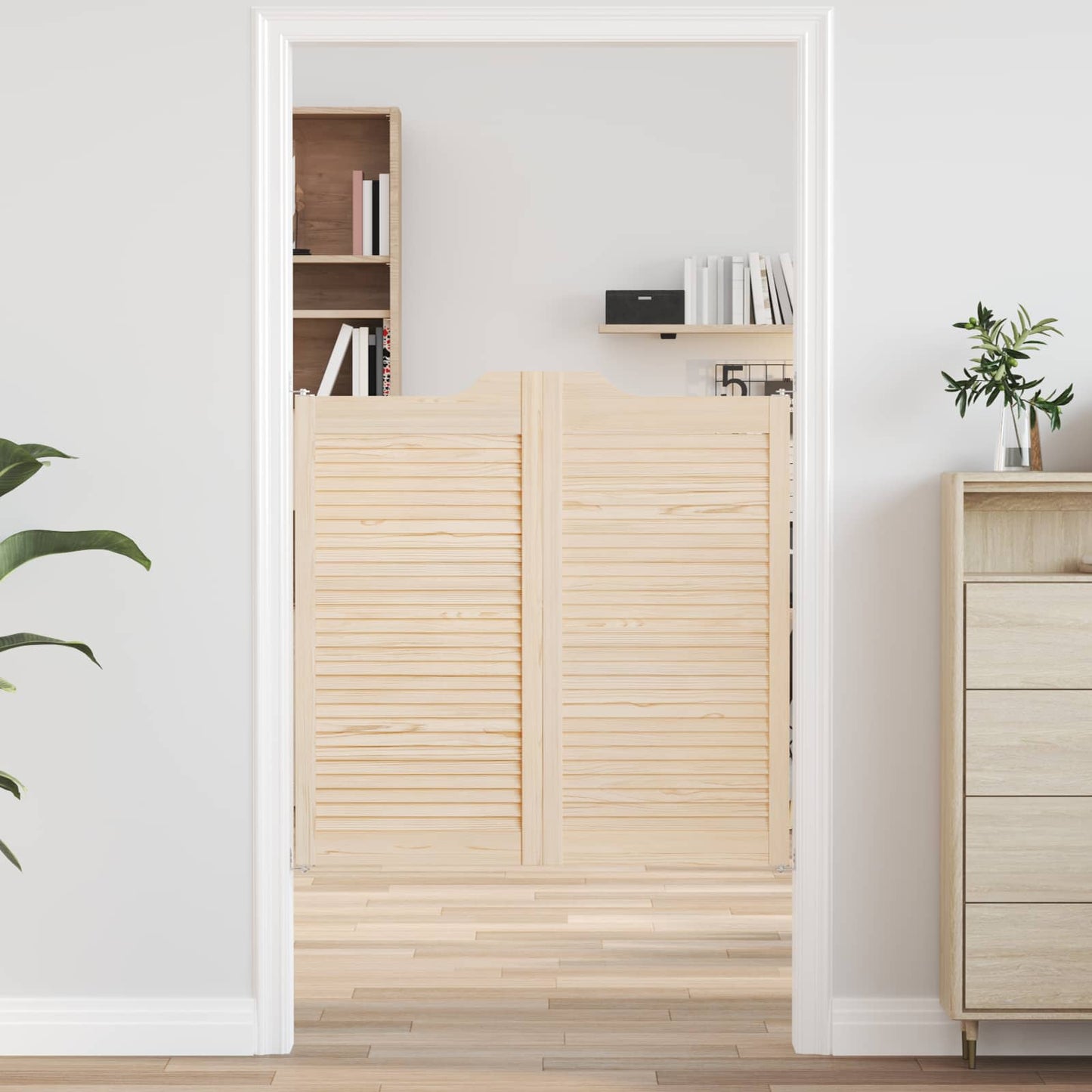 Porte Swing Naturale 100 x 50 cm Legno Massello di Pino | homemem39