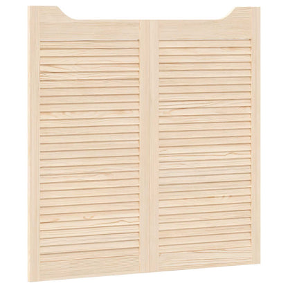 Porte Swing 2 pcs Naturale Legno Massello di Pino | homemem39