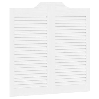 Porte Swing Bianco 80 x 40 cm Legno Massello di Pino | homemem39