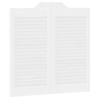 Porte Swing Bianco 80 x 40 cm Legno Massello di Pino | homemem39