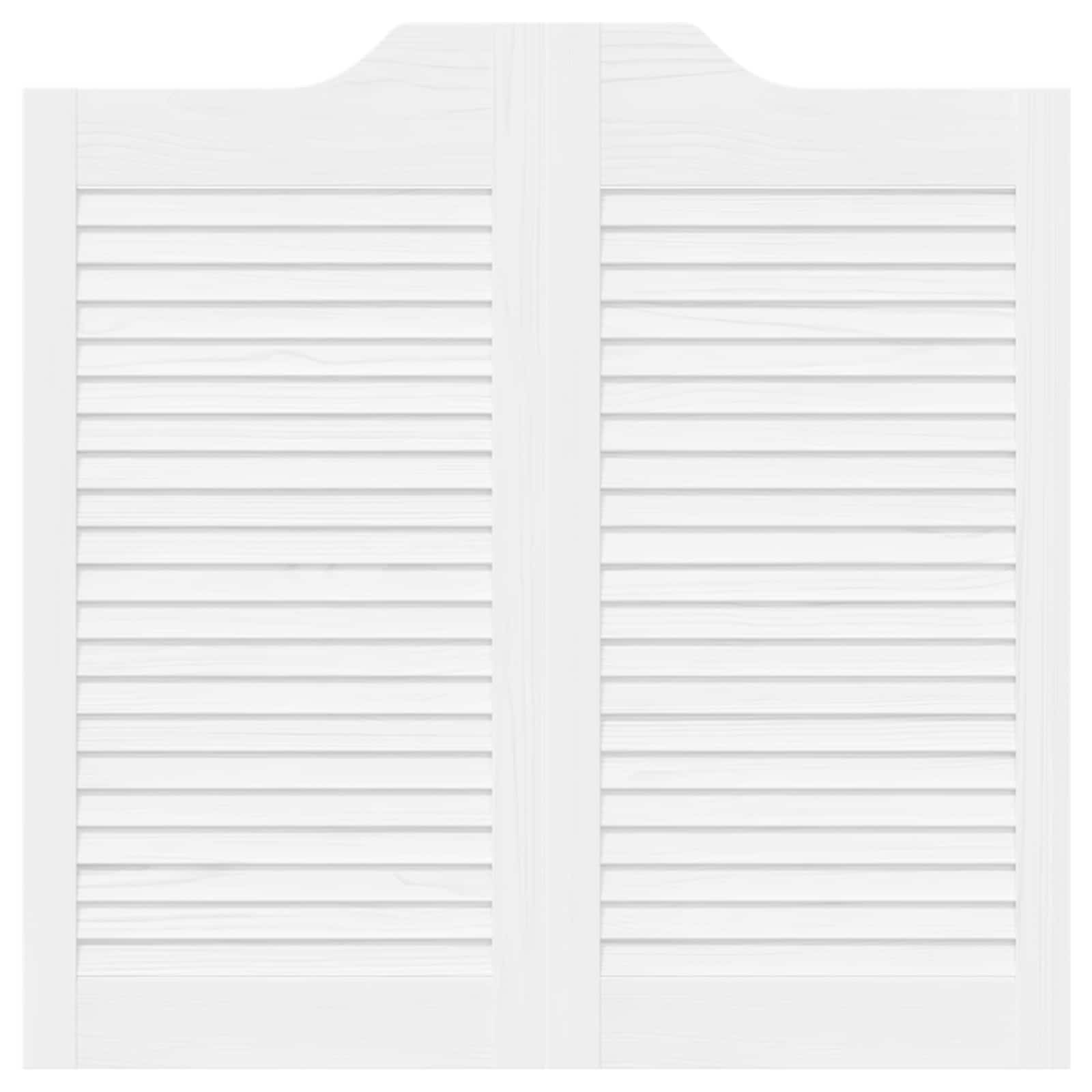 Porte Swing Bianco 80 x 40 cm Legno Massello di Pino | homemem39