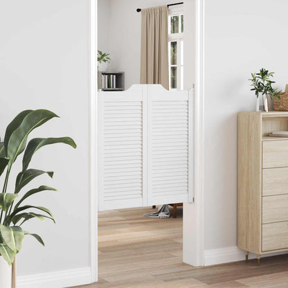 Porte Swing Bianco 90 x 40 cm Legno Massello di Pino | homemem39
