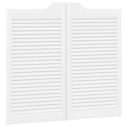 Porte Swing Bianco 90 x 40 cm Legno Massello di Pino | homemem39