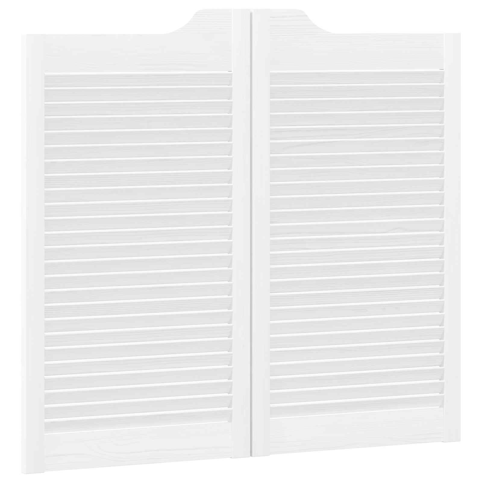 Porte Swing Bianco 90 x 40 cm Legno Massello di Pino | homemem39