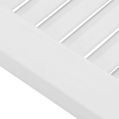 Porte Swing Bianco 100 x 40 cm Legno Massello di Pino | homemem39