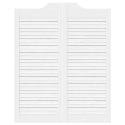 Porte Swing Bianco 100 x 40 cm Legno Massello di Pino | homemem39