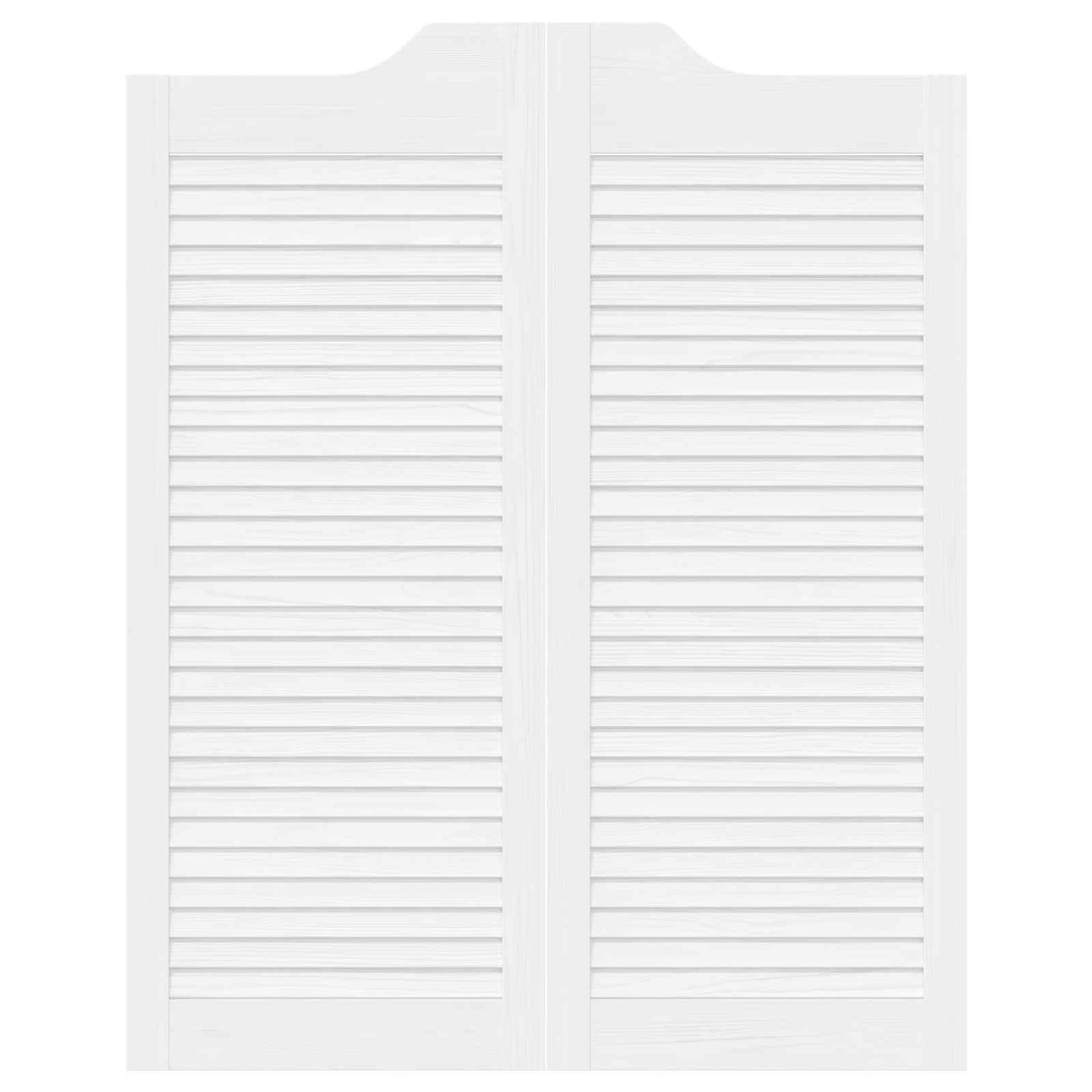 Porte Swing 2 pcs Bianco Legno Massello di Pino | homemem39