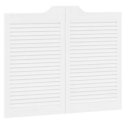 Porte Swing Bianco 80 x 50 cm Legno Massello di Pino | homemem39
