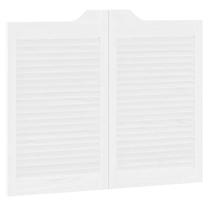Porte Swing Bianco 80 x 50 cm Legno Massello di Pino | homemem39