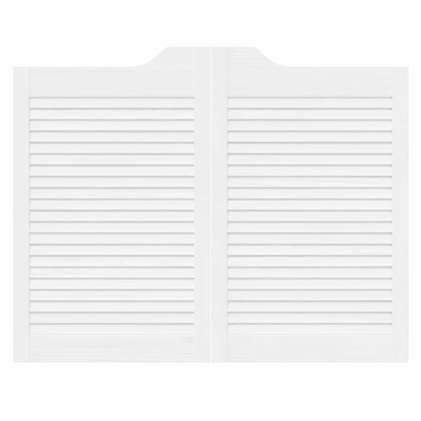 Porte Swing Bianco 80 x 50 cm Legno Massello di Pino | homemem39