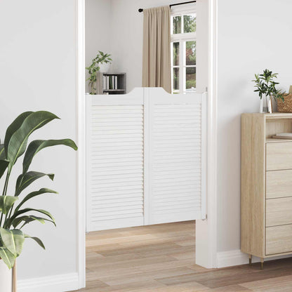 Porte Swing Bianco 100 x 50 cm Legno Massello di Pino | homemem39
