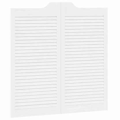 Porte Swing Bianco 100 x 50 cm Legno Massello di Pino | homemem39