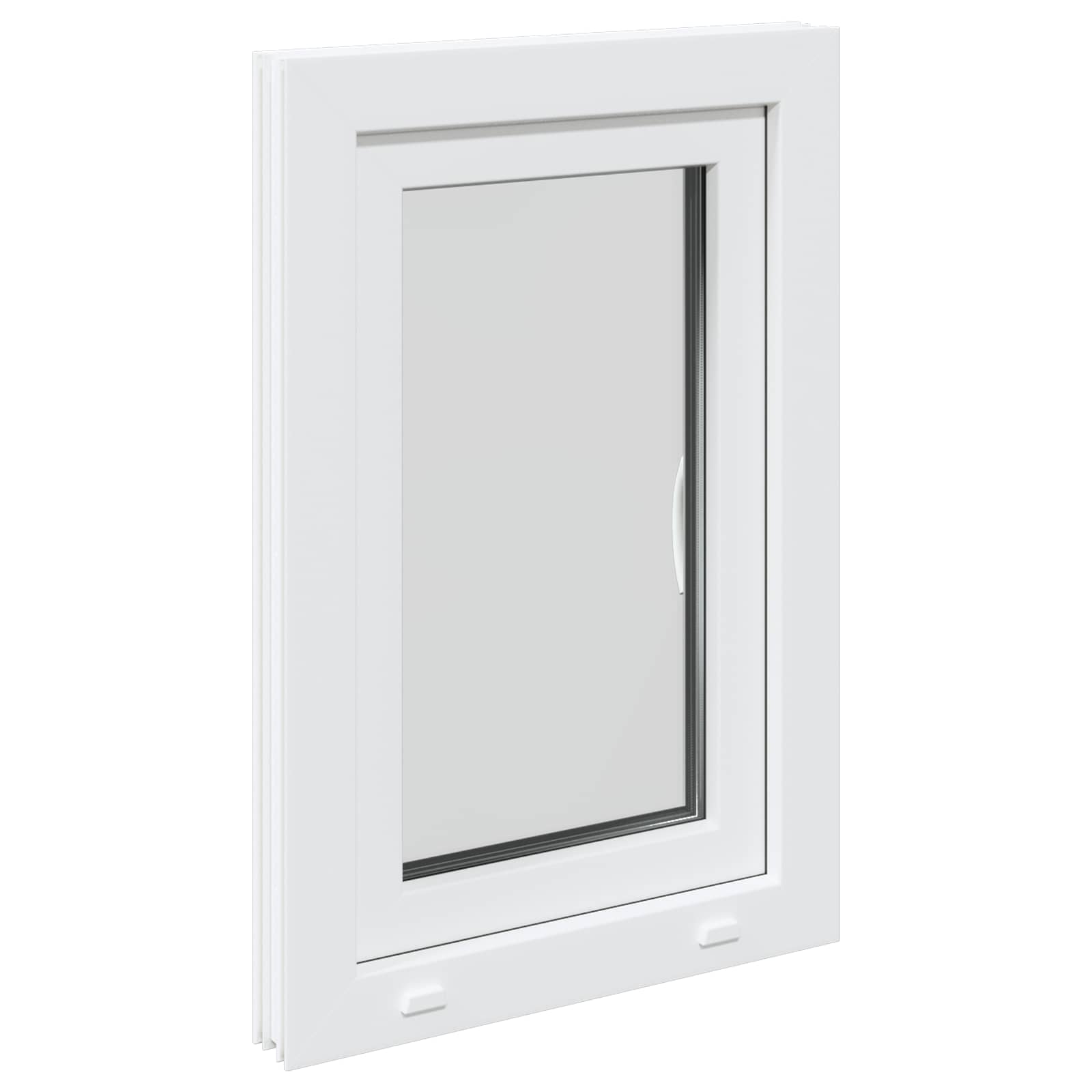 Finestra per Soffitta RISOR 50 x 75 cm PVC e Vetro Bianco | homemem39
