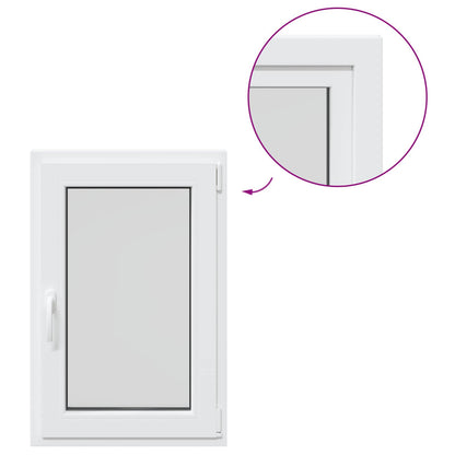 Finestra per Soffitta RISOR 60 x 100 cm PVC e Vetro Bianco | homemem39