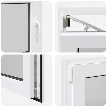 Finestra per Soffitta RISOR 80 x 60 cm PVC e Vetro Bianco | homemem39