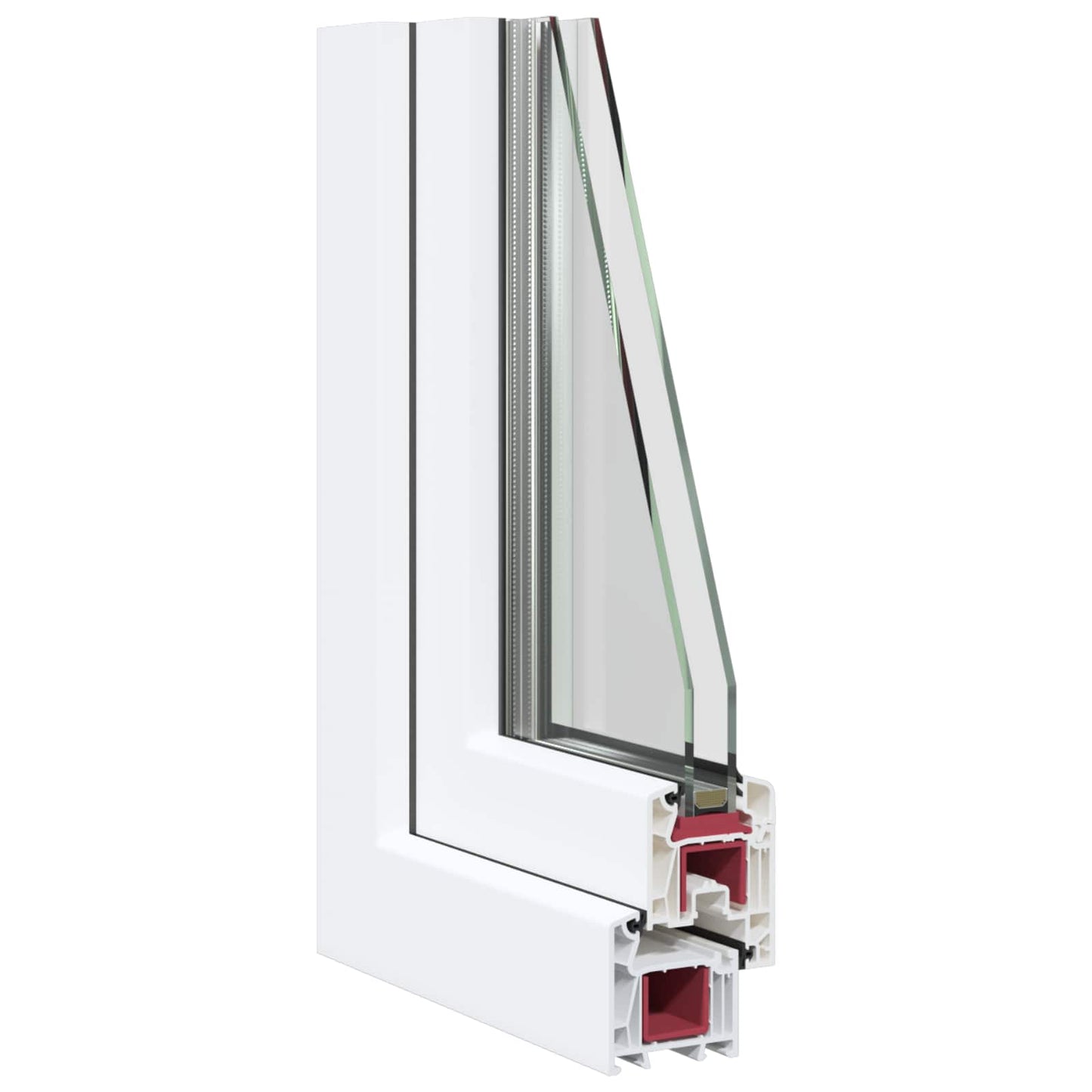 Finestra per Soffitta RISOR 80 x 70 cm PVC e Vetro Bianco | homemem39