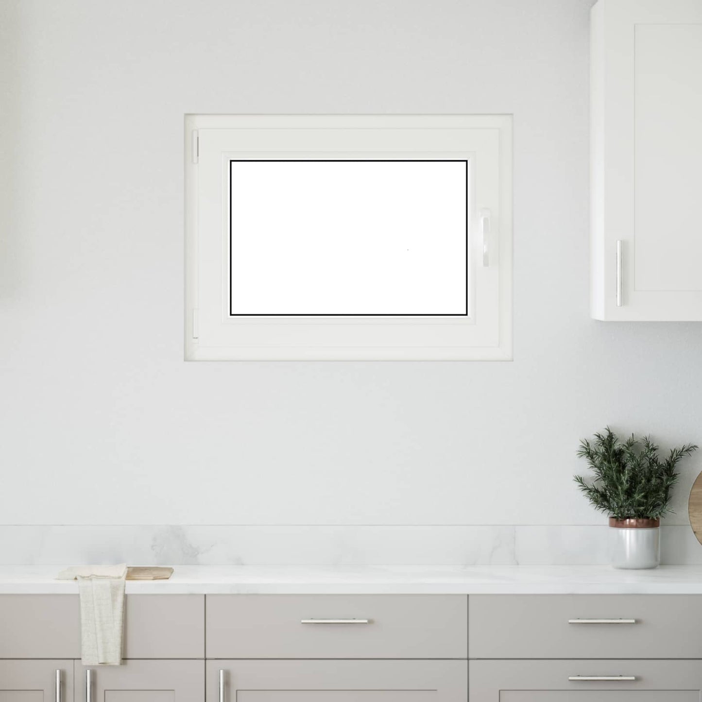 Finestra per Soffitta RISOR 80 x 70 cm PVC e Vetro Bianco | homemem39