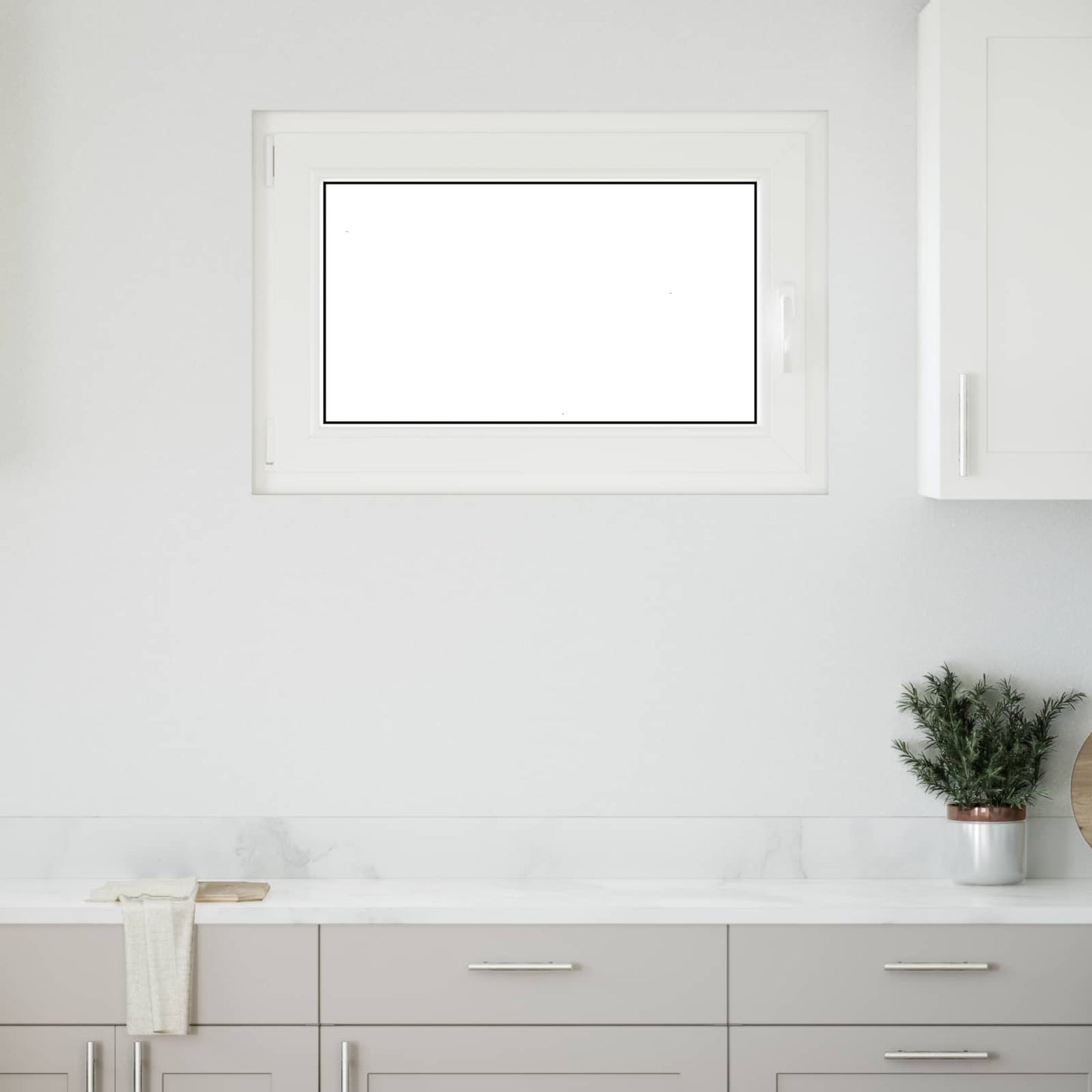 Finestra per Soffitta RISOR 90 x 50 cm PVC e Vetro Bianco | homemem39