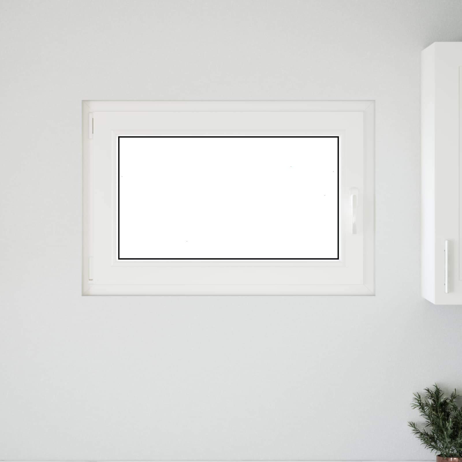 Finestra per Soffitta RISOR 90 x 50 cm PVC e Vetro Bianco | homemem39