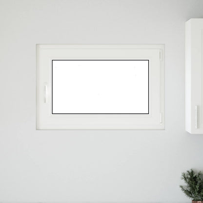 Finestra per Soffitta RISOR 90 x 60 cm PVC e Vetro Bianco | homemem39