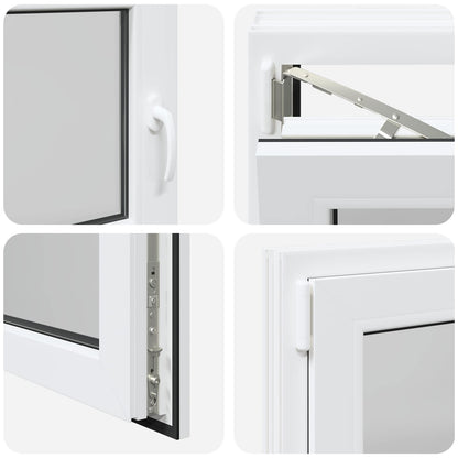 Finestra per Soffitta RISOR 90 x 60 cm PVC e Vetro Bianco | homemem39