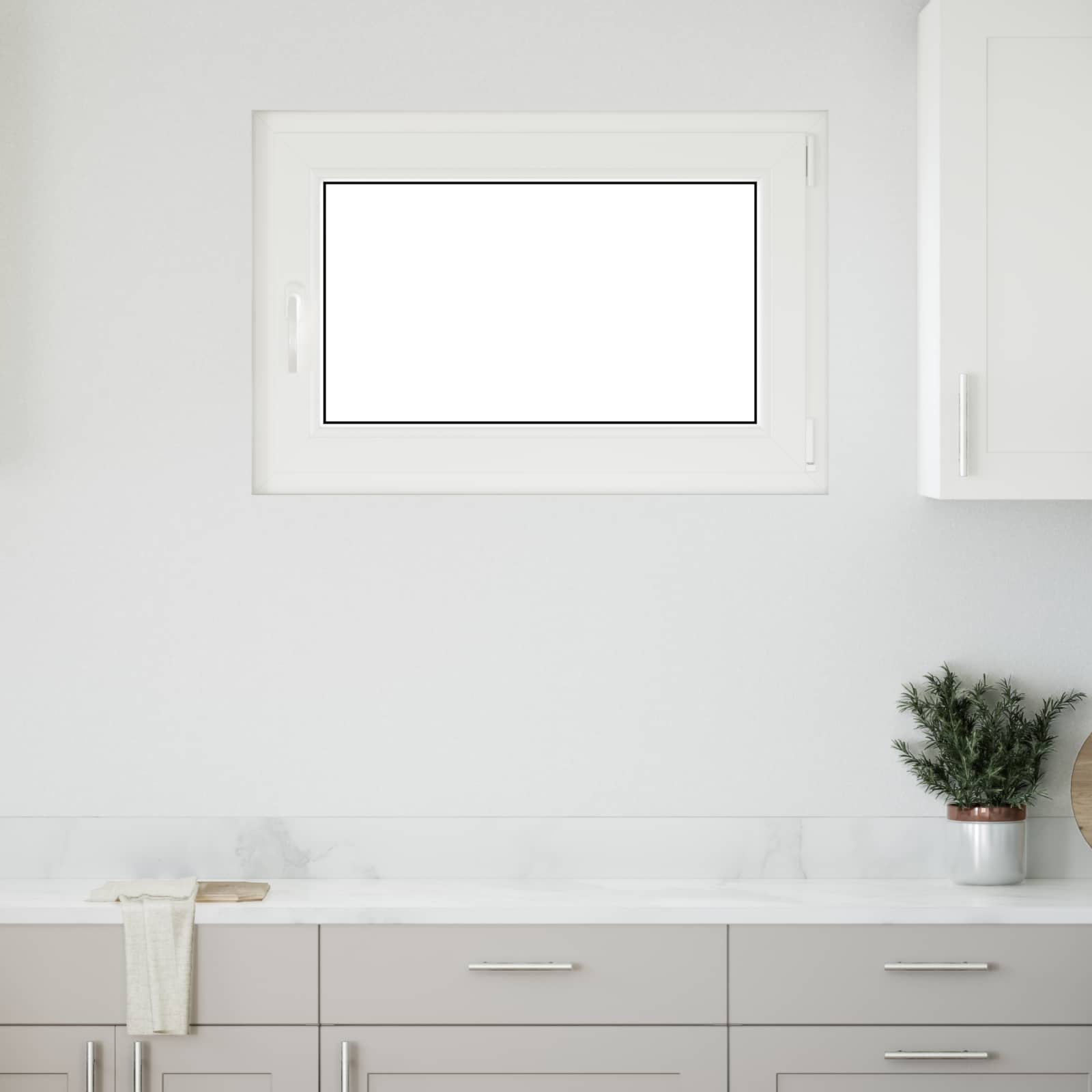 Finestra per Soffitta RISOR 90 x 70 cm PVC e Vetro Bianco | homemem39