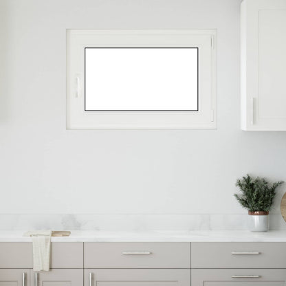 Finestra per Soffitta RISOR 90 x 70 cm PVC e Vetro Bianco | homemem39