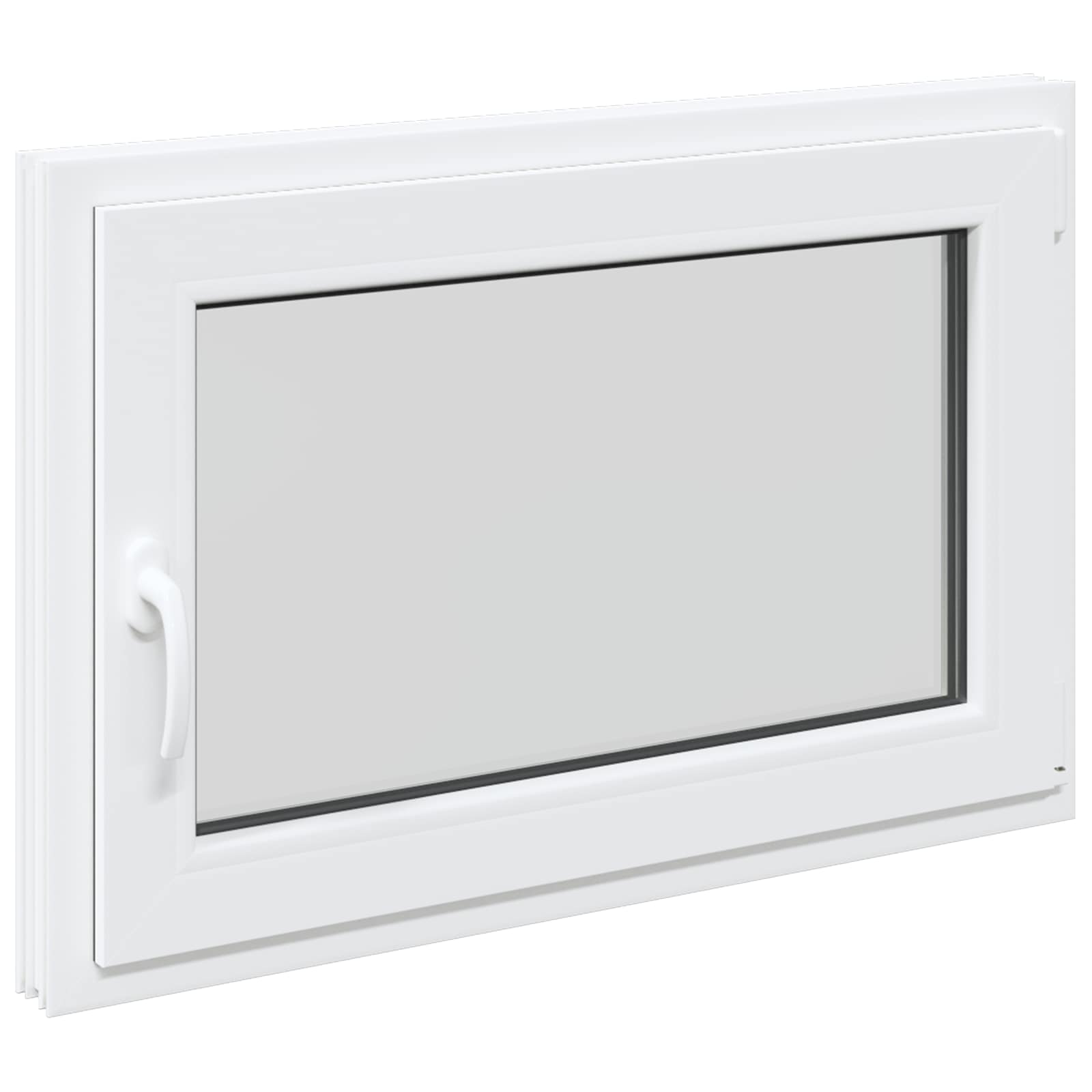 Finestra per Soffitta RISOR 90 x 70 cm PVC e Vetro Bianco | homemem39